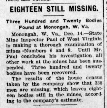 12.14.07 - pg 1 - Monongah