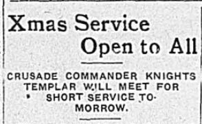 FWV 12.24.07 - pg 1 - Knights Templar Christmas service
