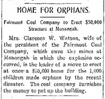 TRH 12.26.07 - pg 1 - Monongah orphanage