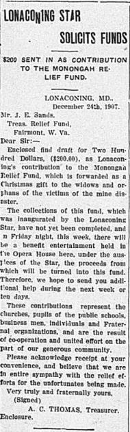 FWV 12.27.07 - pg 1 - newspaper donates