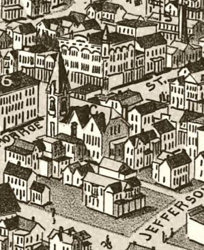 M.P. Temple-People's Temple Methodist prodestant - Agape - map - C