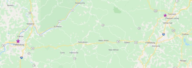 map - parkersburg