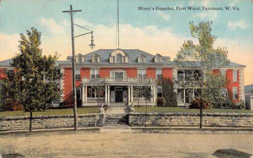 miner's hospital - postcard