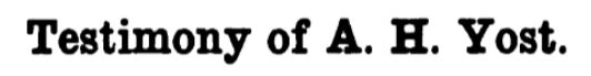 01.07.08 - Inquiry - A.H. Yost